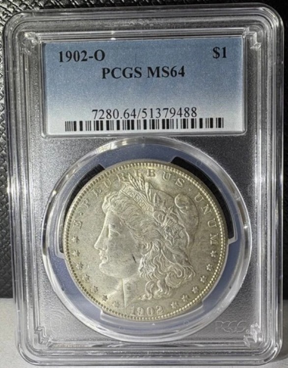 1902-O モルガン銀貨 1ドル硬貨 PCGS MS 64 (488)｜WORLD RESOURCE【KING店】