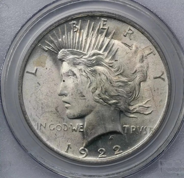 1922年ピースシルバーダラーPCGS MS64