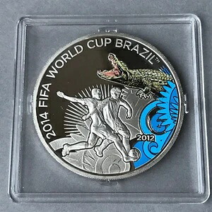 ラオス シルバー 1000 キップ 2012 ブラジル FIFA ワールドカップ プルーフ 59,290円