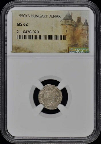 1550KB ハンガリー デナール NGC MS62