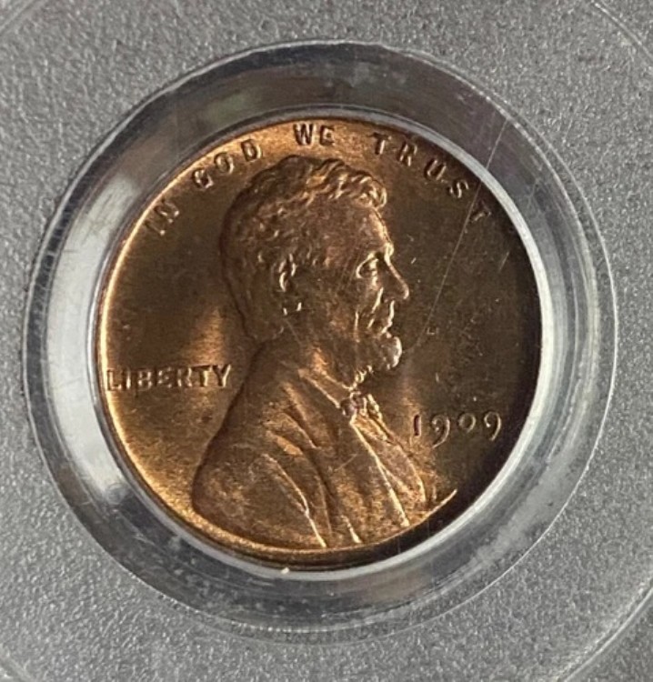 1909 VDB リンカーン セント PCGS MS-64 RB - 非常に良好 - 迅速な発送!