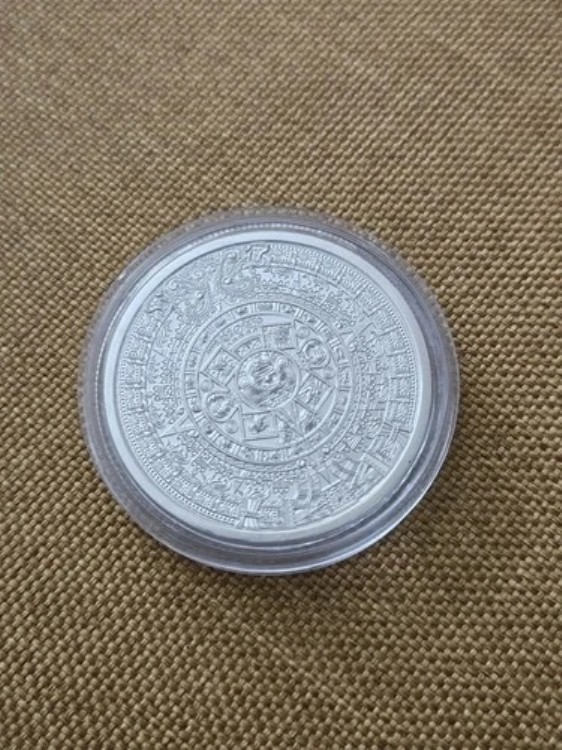 楽天市場】【銀のメダル 1/4オンス】アステカの暦石 アステカ