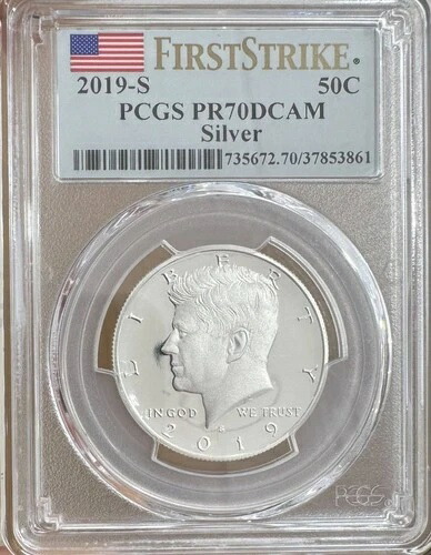 2019年 ハーフダラー ケネディ PCGS PR-70 DCAM ファーストストライク