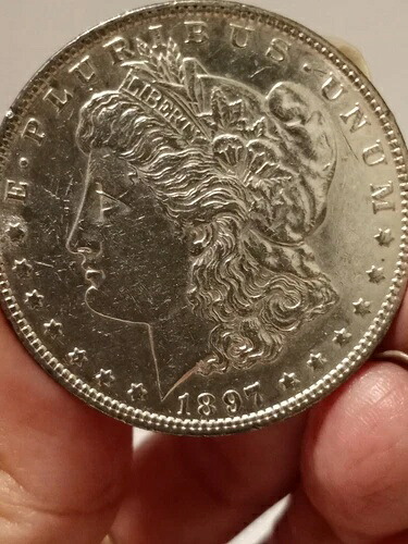 1878年モルガン銀貨。美しいコイン！未流通 LE508