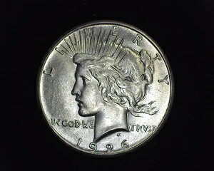 HS&C: 1926年ピースダラーBU - 米国コイン