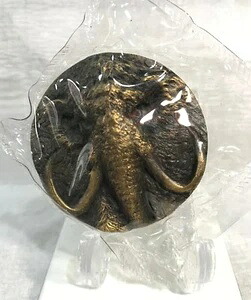 2015年上海造幣局 先史時代の動物 マンモス 真鍮メダル 50mm