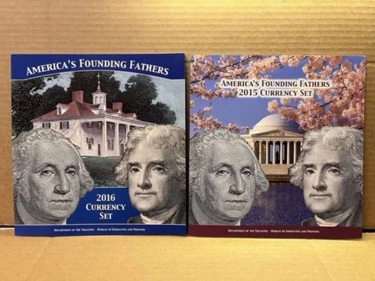 2015 + 2016 アメリカ建国の父たち通貨セット 2セット