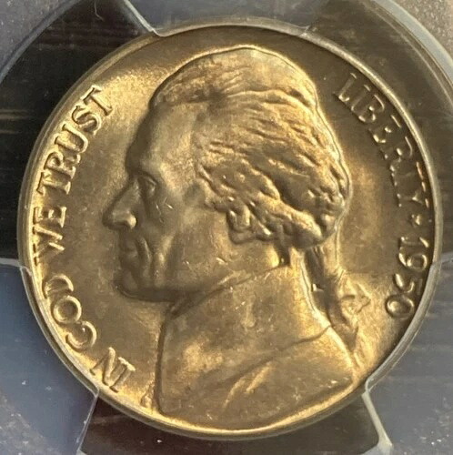 1950 D - ジェファーソンニッケル - キーデート PCGS MS66FS 正確なコイン画像