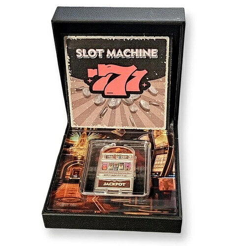 2024年 カメルーン 1オンス シルバーバー (.999) スロットマシン ジャックポット限定 発行枚数 777