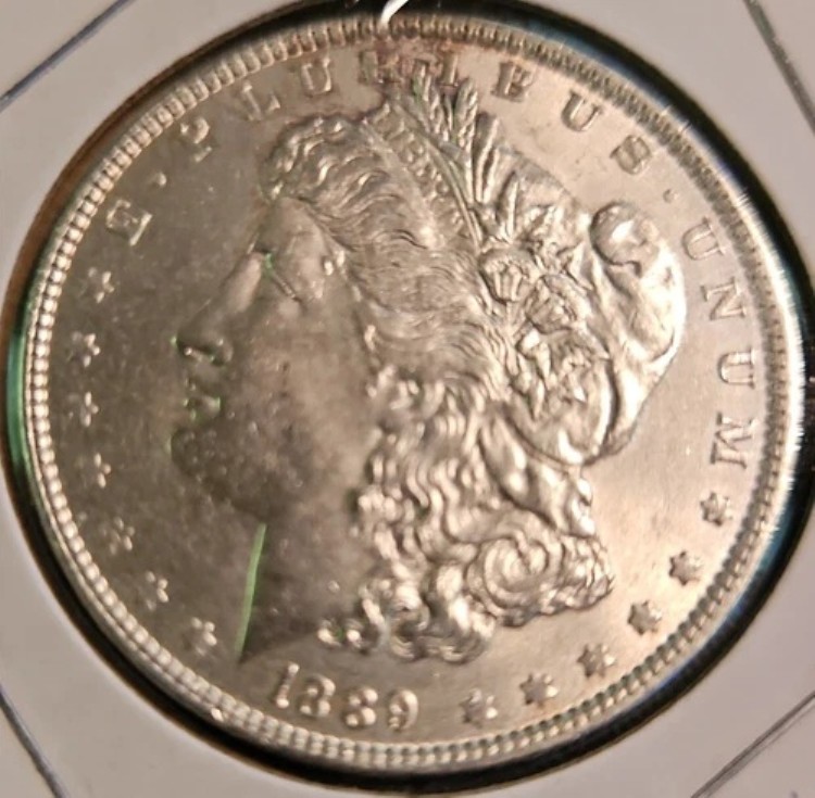 1889 P モルガン シルバー ダラー S$1 MS フィラデルフィア造幣局 *トーン加工