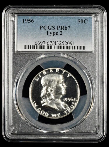 1956年フランクリンハーフダラー PCGS PR67