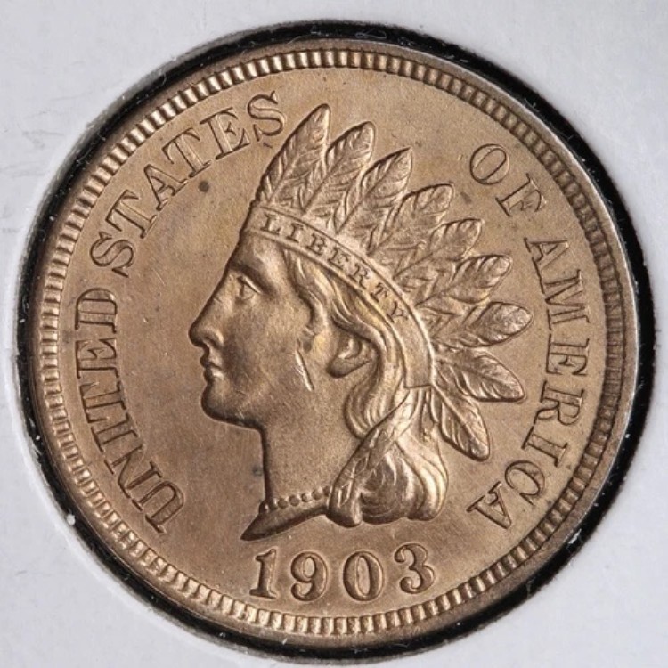 1903年インディアンヘッドセントペニーチョイスBU *未流通* MS E174 JPA