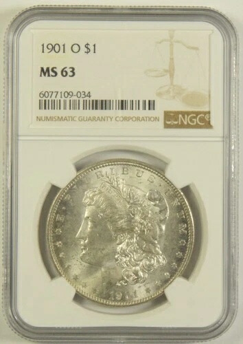 1901-O モルガン・ダラー NGC MS-63 #09-034 106,700円