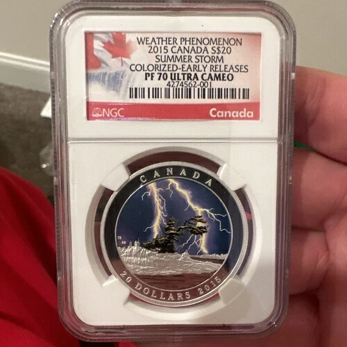 2015年カナダS$20気象現象夏の嵐ER NGC PF70 UC画像