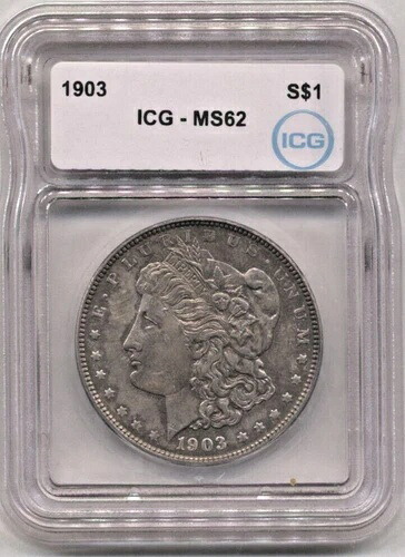 1903年 モルガン銀貨 1ドル ICG MS62