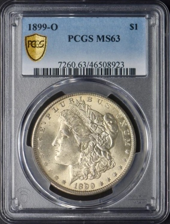 1899-O モルガン銀貨 - PCGS MS63 - シールドラベル - ?COINGIANTS?