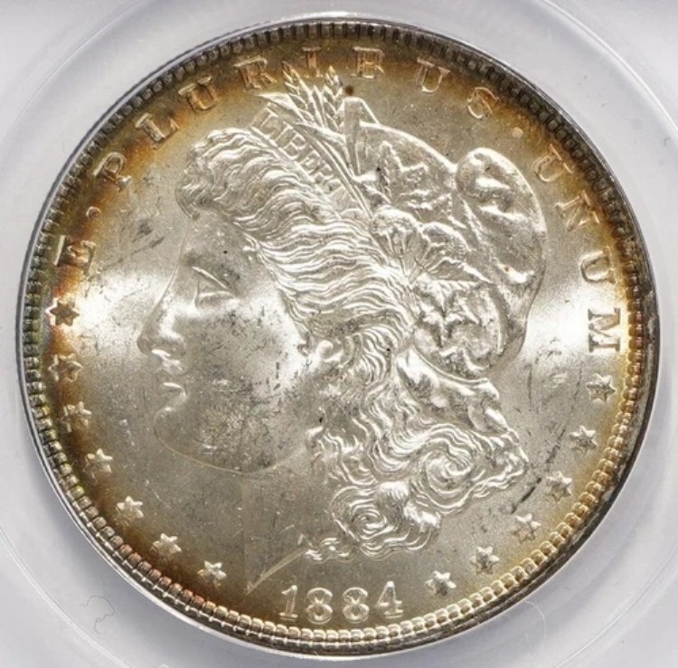 1884年 P モルガン・ダラー ANACS MS 63