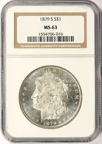 1879-S 1ドル モルガン・ダラー NGC MS63