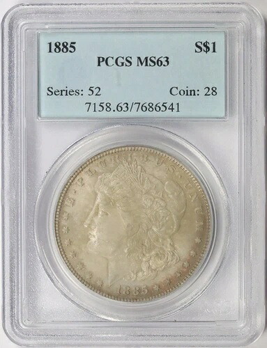 1885年 1ドル モルガン・ダラー PCGS MS63