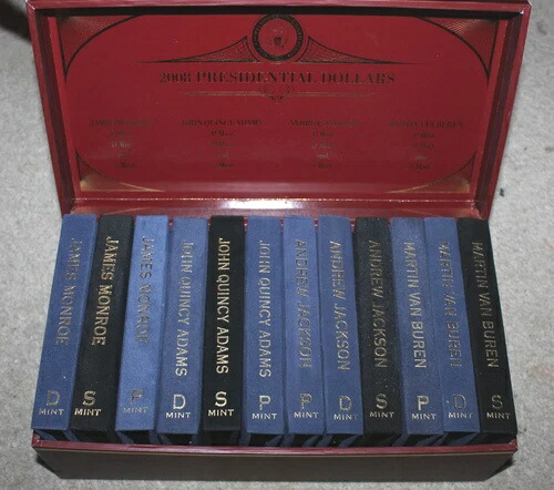 2008年 ANACS 米国造幣局 大統領ドルプログラム P D S 3枚セット 初日発行 箱入り