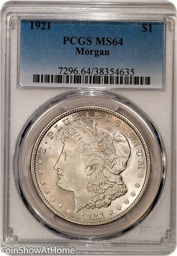 1921年 1ドル モルガン モルガン ダラー PCGS MS64
