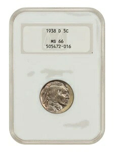 1938-D 5C バッファロー NGC MS66 (OH) - バッファローニッケル