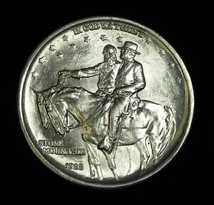 1925年 ストーンマウンテン記念銀貨 記念ハーフドル 未使用