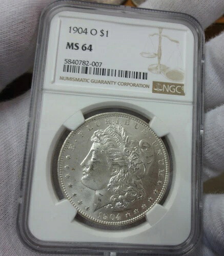 1904-O モルガン・ダラー NGC MS64 (007)
