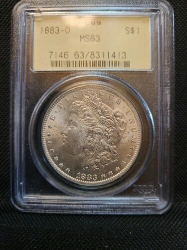 1883-O PCGS MS63 モーガン シルバー ドル オールド グリーン ラベル