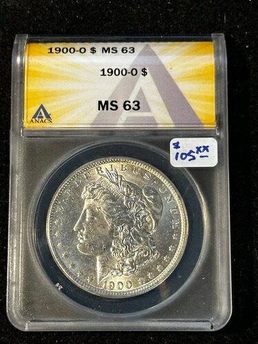 1900 O モルガン・ダラー ANACS MS 63 823