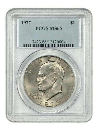 1977年 1ドル PCGS MS66 - アイク・ダラー