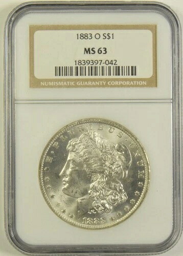 1883-O モルガン・ダラー NGC MS-63 #97-042