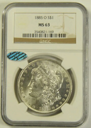 1885-O モルガン・ダラー NGC MS-63 #21-169