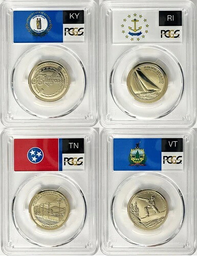 2022 S Rev プルーフ イノベーションドル 4枚セット PCGS PR 69 州旗付き