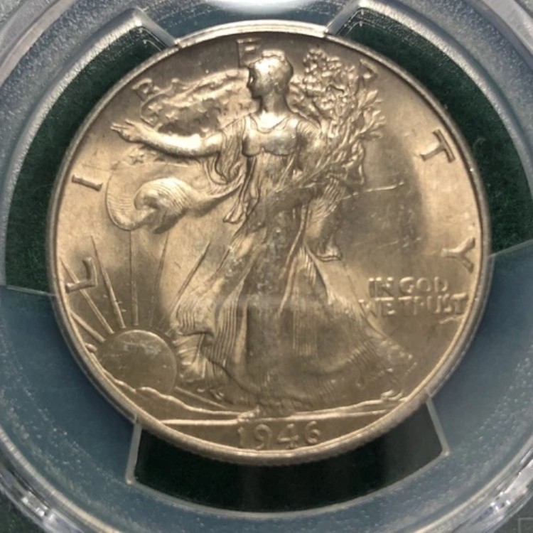 1946-S ウォーキング・リバティ・シルバー・ハーフダラー MS64 PCGS
