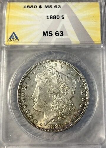 1880年 ANACS MS63 モルガン銀貨