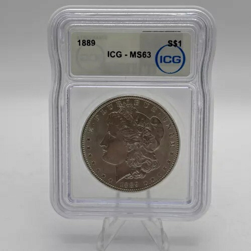 1889年 モルガン銀貨 1ドル チョイス 未流通 ICG MS63