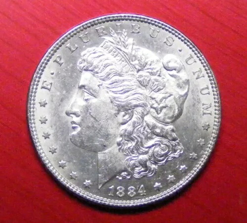 1884年 P モルガン・ダラー ブリリアントホワイトジェム 未流通グレード 写真 703572-04 58,685円