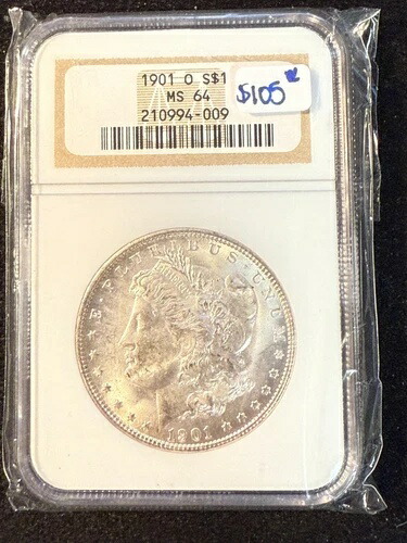 1901年 O モルガン・ダラー NGC MS 64 58,685円