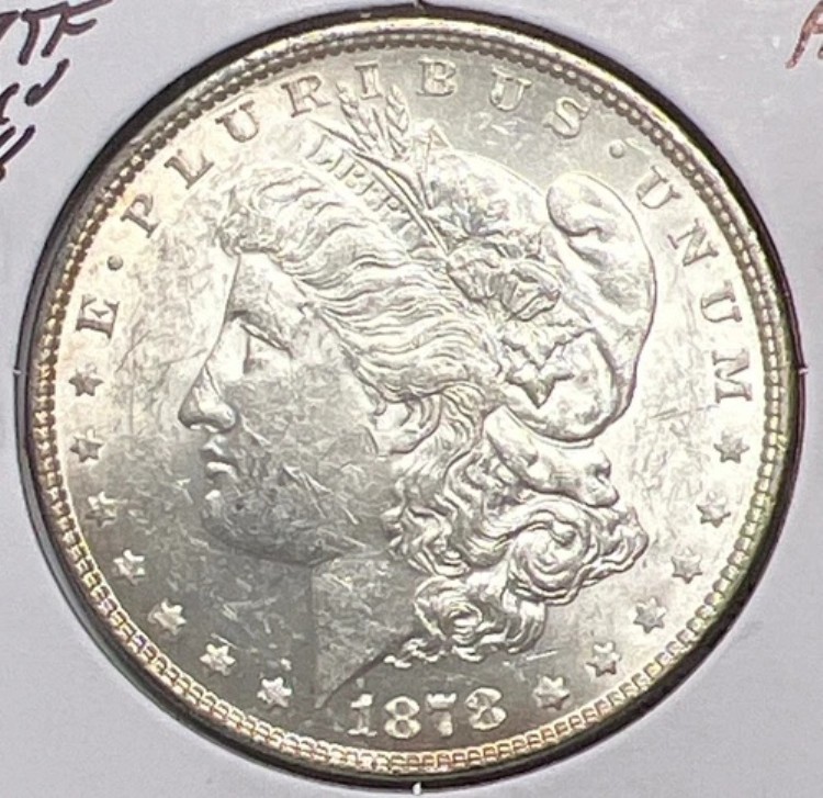 1878年 7TF モーガン シルバー ドル チョイス ほぼ未流通 実物コイン #C11234