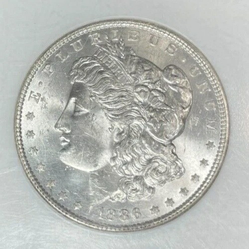 1886年 モーガン シルバードル ~ NGC - MS 64 ~美しいコイン~REF#80-113