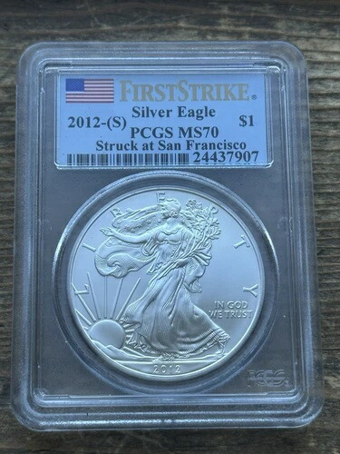 2012S アメリカン シルバー イーグル PCGS MS70