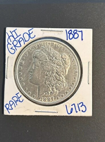 1887年フィラデルフィア造幣局シルバーモルガンドルグレード可能!!
