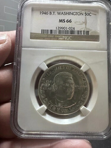 1946年 ブッカー・T・ワシントン記念銀貨 ロット601