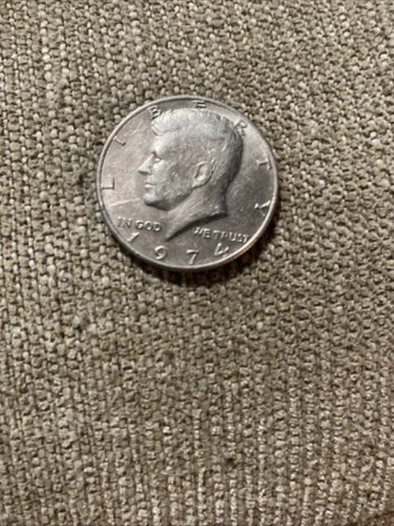 1974年ケネディ・ハーフドル硬貨（ミントマークなし）希少