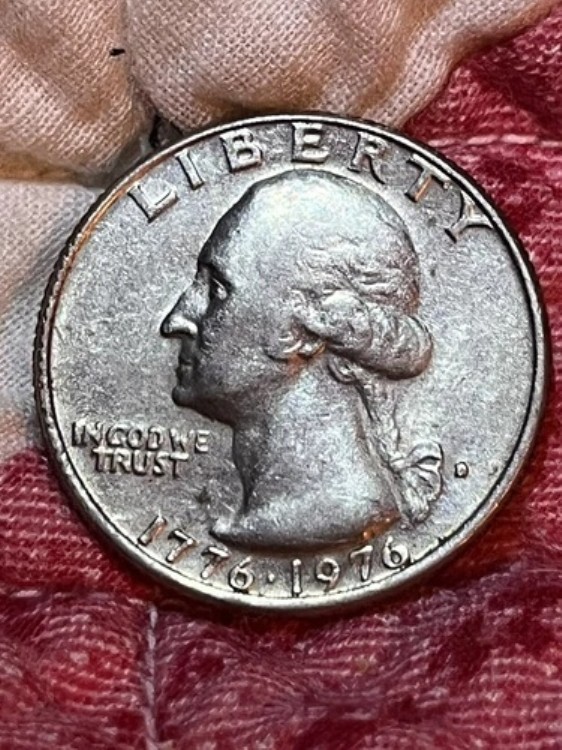 1776-1976 D 米国 200周年記念クォーター、希少 ミントマーク レギュラー