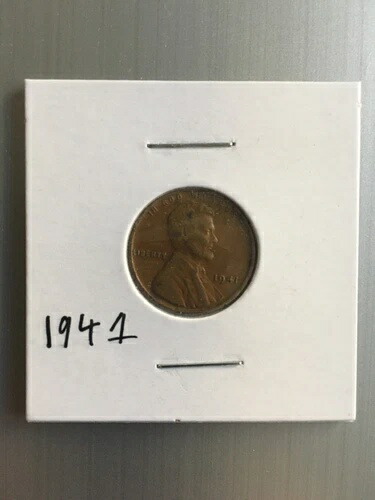 1941年リンカーン ミントマークなしウィートペニー1セントコイン - 非常に希少