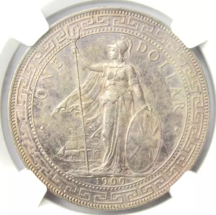1900 年英国貿易ドル T$1 Prid-10 KM-T5 - NGC AU 詳細 - 希少な「Weak C」!｜WORLD RESOURCE【KING店】