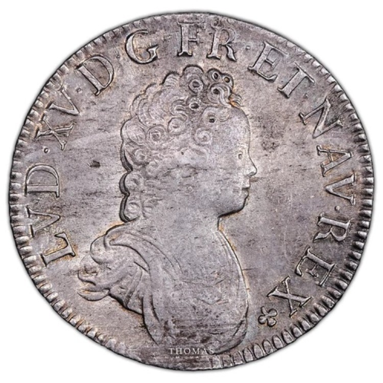 ルイ16世 エキュ・ヴェルトゥガディン 1716年 パリ・フラン・ヌフのルザルシュ工場の宝物 -｜WORLD RESOURCE【KING店】