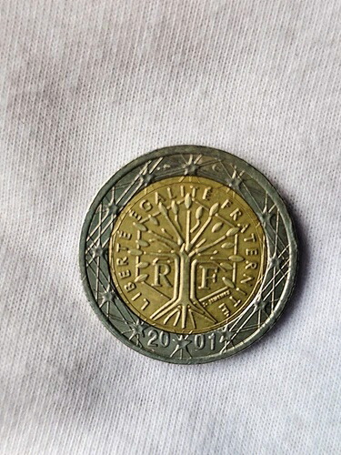 2ユーロ硬貨 2000年 フランス、希少コレクションコイン